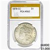 Image 1 : 1878-CC Morgan Silver Dollar PGA MS63