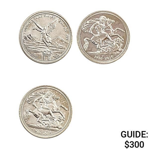[3] 2016 1oz Silver Rounds