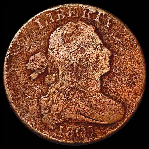 1801 Draped Bust Large Cent NICELY CIRCULATED
