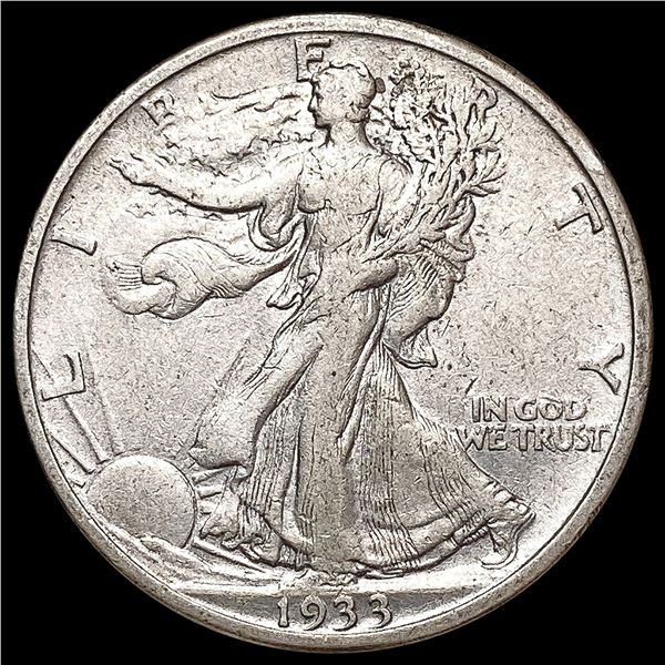 1933-S Walking Liberty Half Dollar CLOSELY UNCIRCU