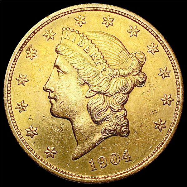 1904 $20 Gold Double Eagle CHOICE AU