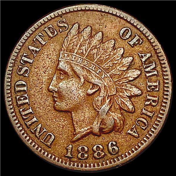 1886 T1 Indian Head Cent NEARLY UNCIRCULATED