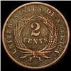 Image 2 : 1868 Two Cent Piece LIGHTLY CIRCULATED