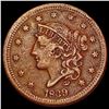 Image 1 : 1839 Coronet Head Large Cent CLOSELY UNCIRCULATED