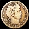 Image 1 : 1914-S Barber Quarter NICELY CIRCULATED