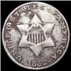 Image 1 : 1852 Silver Three Cent CLOSELY UNCIRCULATED