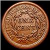 Image 2 : 1850 Braided Hair Large Cent CLOSELY UNCIRCULATED
