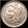 Image 1 : 1865 Nickel Three Cent CHOICE AU