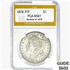 Image 1 : 1878 REV79 Morgan Silver Dollar PGA MS61