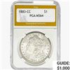 Image 1 : 1883-CC Morgan Silver Dollar PGA MS64