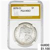 Image 1 : 1878-CC Morgan Silver Dollar PGA MS63