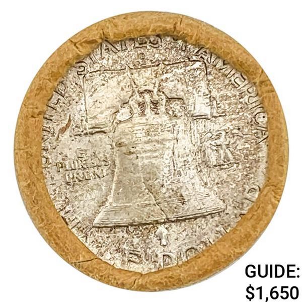 [40] 1958-D Franklin Half Dollar   Bank Roll