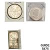 Image 1 : [3 PC] 1982&2010 Assorted Silver Coinage & Bar