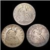 Image 1 : [3] 1854-1877 Seated Liberty Half Dollar NICELY CI