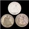 Image 1 : [3] 1854-1877 Seated Liberty Half Dollar NICELY CI