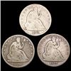 Image 1 : [3] 1875-1877 Seated Liberty Half Dollar NICELY CI