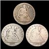 Image 1 : [3] 1855-1877 Seated Liberty Half Dollar NICELY CI