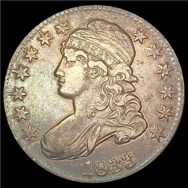 1833 Capped Bust Half Dollar CLOSELY UNCIRCULATED
