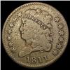 Image 1 : 1811 Classic Head Half Cent LIGHTLY CIRCULATED
