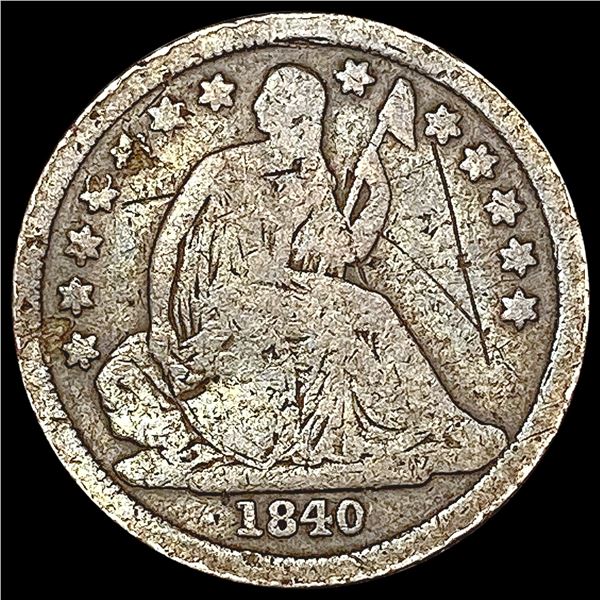 1840 Seated Liberty Dime NICELY CIRCULATED