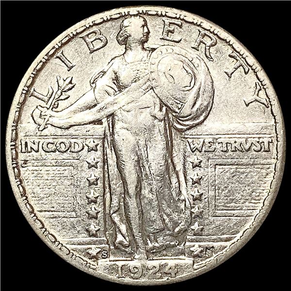 1924-S Standing Liberty Quarter LIGHTLY CIRCULATED