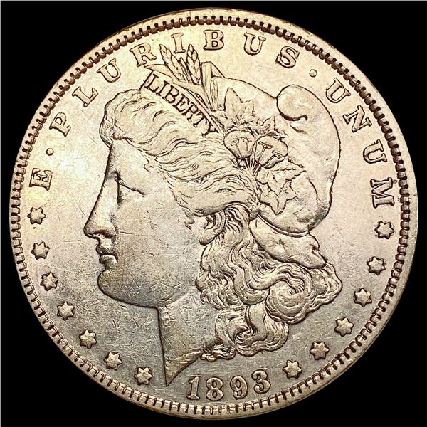 1893 Morgan Silver Dollar NEARLY UNCIRCULATED