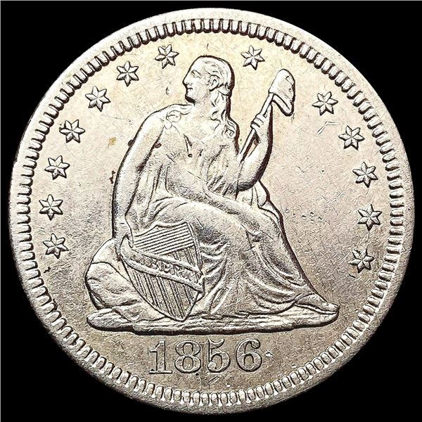 1856-O Seated Liberty Quarter CLOSELY UNCIRCULATED