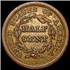 Image 2 : 1851 Braided Hair Half Cent CLOSELY UNCIRCULATED