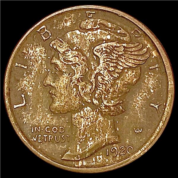 1920-D Mercury Dime CLOSELY UNCIRCULATED