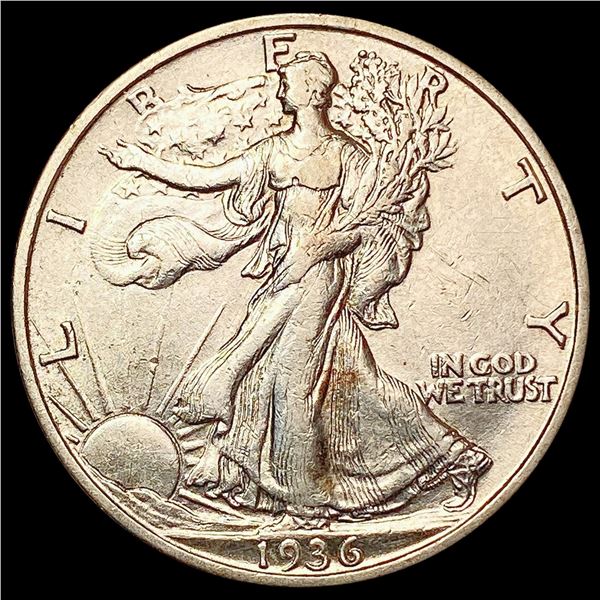 1936-S Walking Liberty Half Dollar CHOICE AU