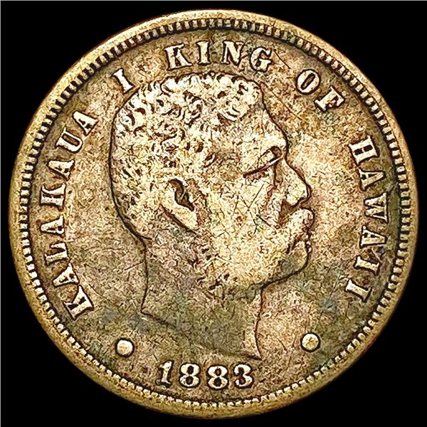 1883 Kingdom of Hawaii Dime LIGHTLY CIRCULATED