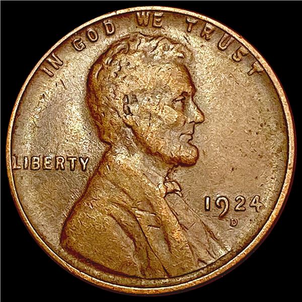 1924-D Wheat Cent CLOSELY UNCIRCULATED