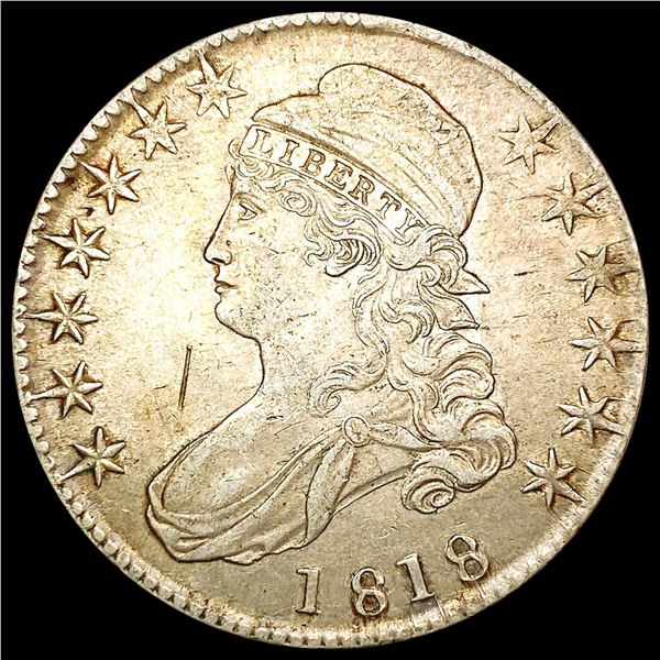 1818 Capped Bust Half Dollar CLOSELY UNCIRCULATED