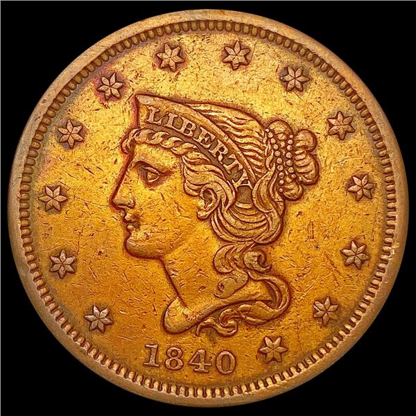 1840 Braided Hair Large Cent CLOSELY UNCIRCULATED
