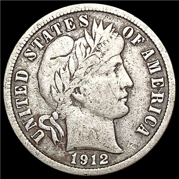 1912-S Barber Dime LIGHTLY CIRCULATED