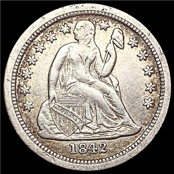 1842-O Seated Liberty Dime LIGHTLY CIRCULATED