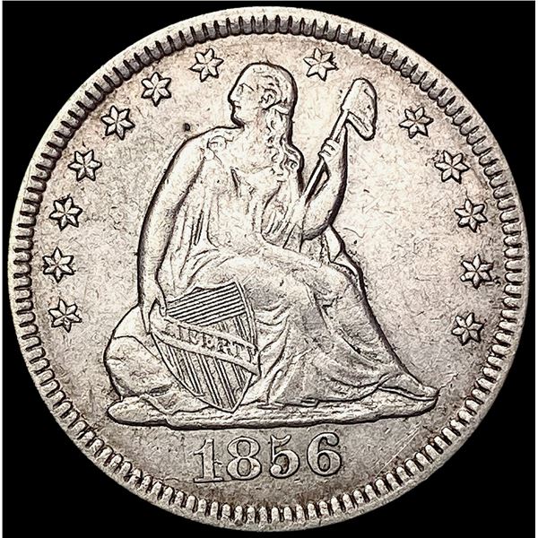 1856-O Seated Liberty Quarter CHOICE AU