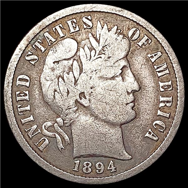 1894 Barber Dime LIGHTLY CIRCULATED