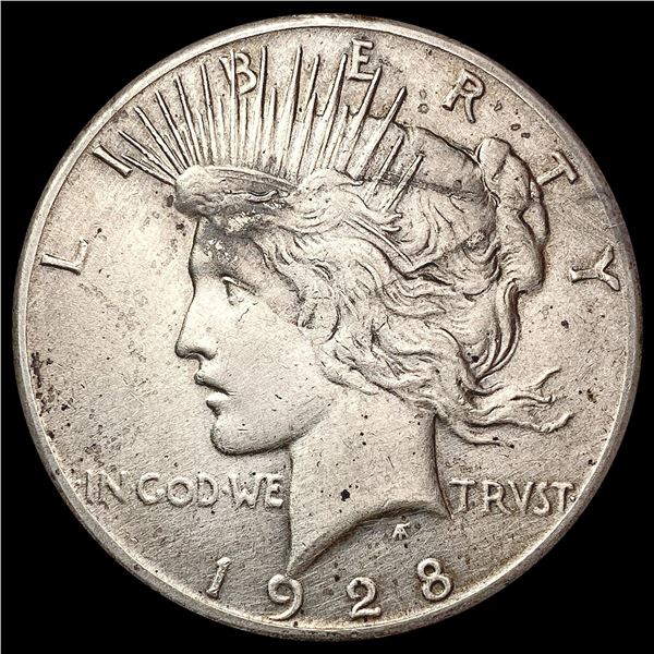1928 Silver Peace Dollar CLOSELY UNCIRCULATED