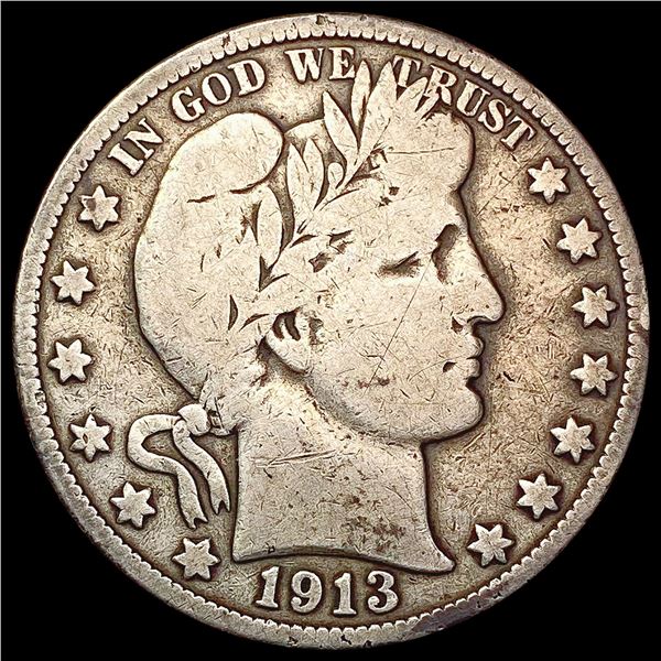 1913 Barber Half Dollar NICELY CIRCULATED