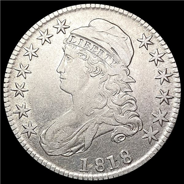 1818 Capped Bust Half Dollar CLOSELY UNCIRCULATED