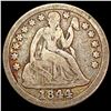 Image 1 : 1844 Seated Liberty Dime NICELY CIRCULATED