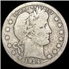 Image 1 : 1914-S Barber Quarter NICELY CIRCULATED