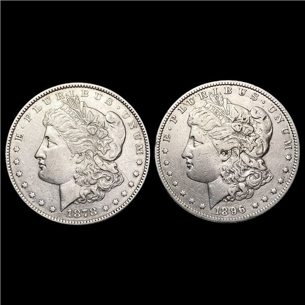 [2]1878-1896 Morgan Silver Dollar CLOSELY UNCIRCUL