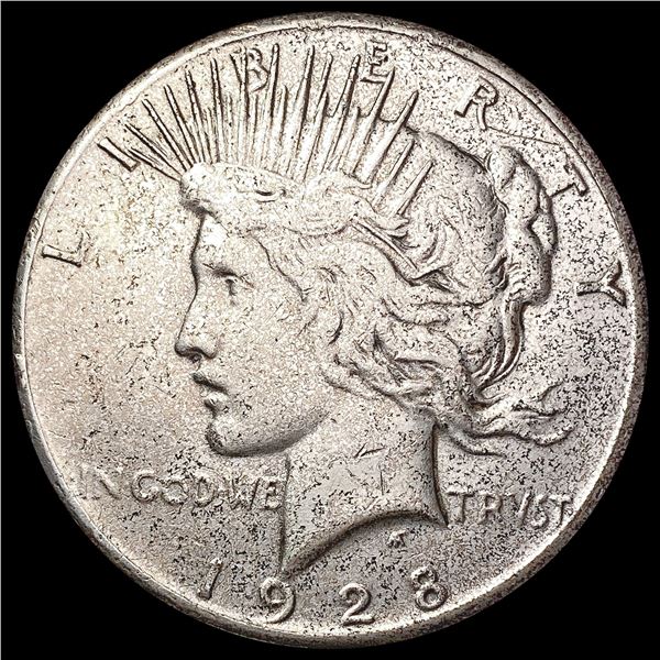 1928 Silver Peace Dollar CLOSELY UNCIRCULATED