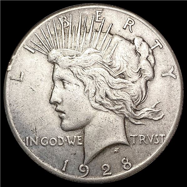 1928 Silver Peace Dollar CLOSELY UNCIRCULATED