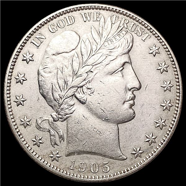 1905-S Barber Half Dollar CLOSELY UNCIRCULATED
