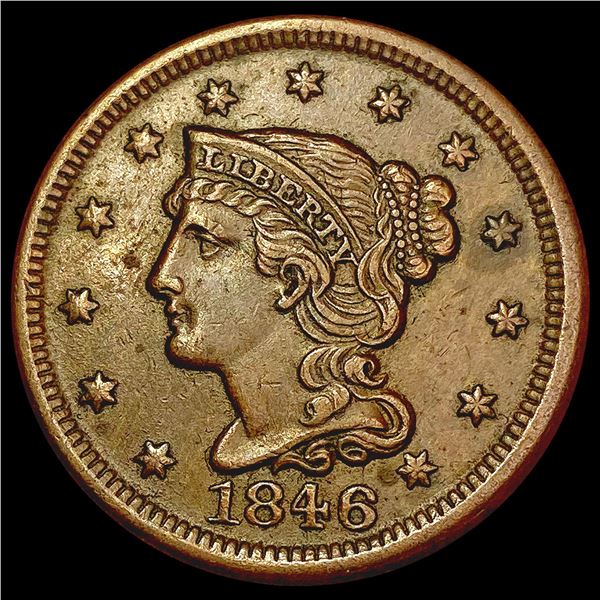 1846 Braided Hair Large Cent CLOSELY UNCIRCULATED