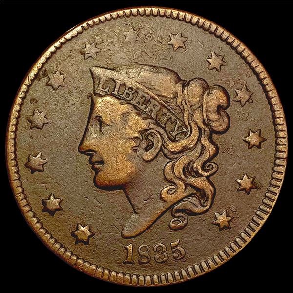 1835 Coronet Head Large Cent NICELY CIRCULATED