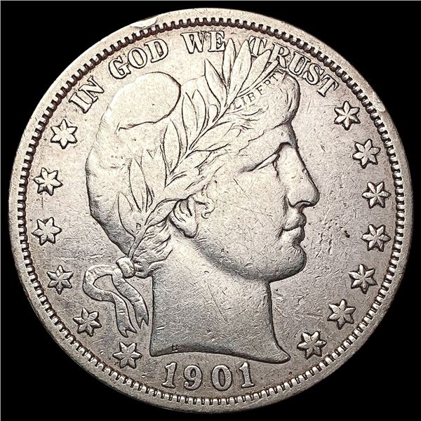 1901-S Barber Half Dollar CLOSELY UNCIRCULATED